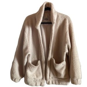 UGG Shearling Bomber Coat Medium